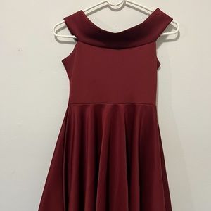 off the shoulder skater stress
